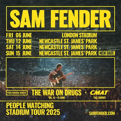 twickets sam fender